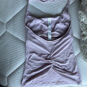 Lilac Lululemon yoga top.